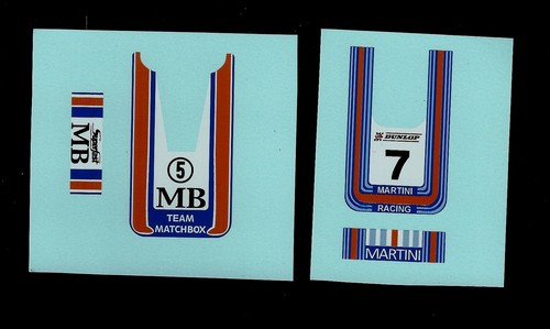 Matchbox transfers decals - transfers/decals,