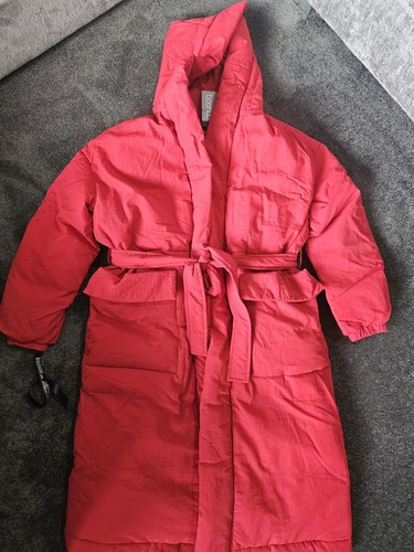 Boohoo red longline - longline, puffer