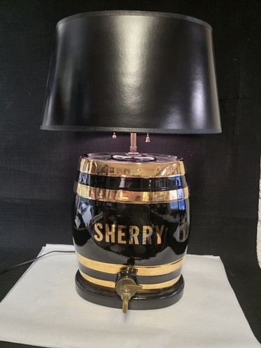 Vtg porcelain sherry barrel - vtg,