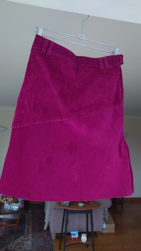 Ladies cord midi skirt - ladies,