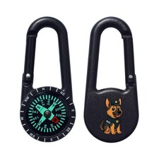 'German Shepherd Police Dog' Compass Keyring (KC00039734)