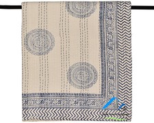 Indian White Hand Block Print