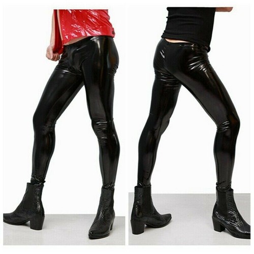 Men faux latex - latex, stretch