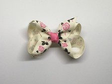 GROSGRAIN RIBBON BOW Rainbow HAIR CLIP PIN ALIGATOR CLIPS FLOWER BABY/GIRL