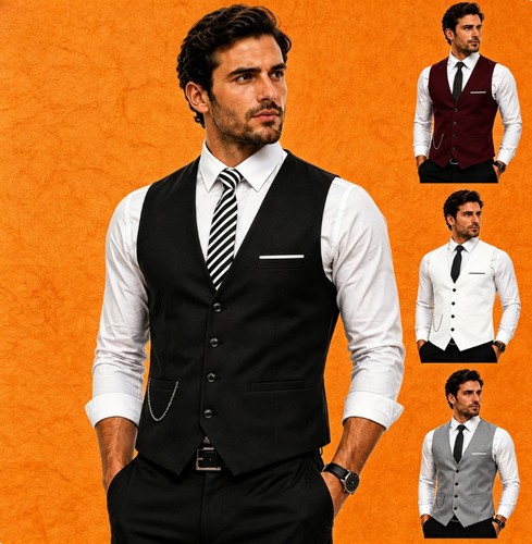Mens suit tweed waistcoat - mens,