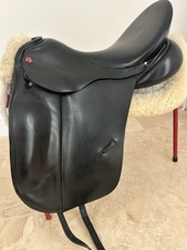 Albion SLK Ultima Dressage Saddle Black 17.5 MW Medium Wide