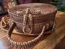 Round Woven Rattan Wicker