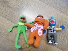 Mcdonalds Jim Henson The Muppets Plush Toys ~ Kermit, Gonzo and Fozzie Bear