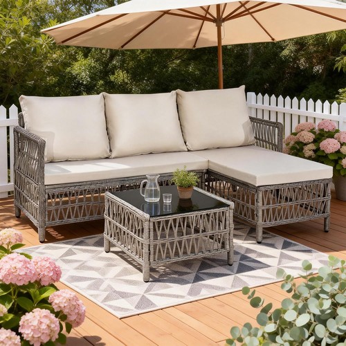 Pieces rattan garden - 3,
