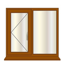 NEW LIGHT OAK PVC uPVC WINDOW