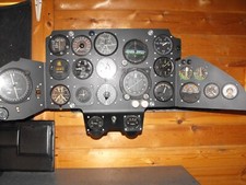 GLOSTER JAVELIN  INSTRUMENT PANEL WALL HUNG FOR DISPLAY .