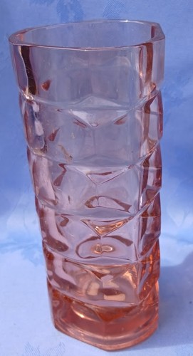 Pink orange large - glass, flower