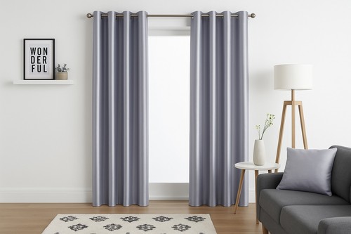 Faux silk curtains - silk,