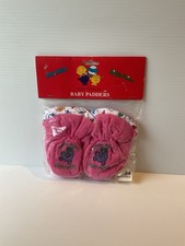 Vintage Little Miss Naughty Pink Baby Padders Shoes NEW Size 18-24months 1999