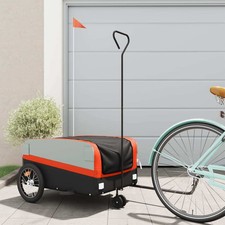 Bike Trailer Black and Orange