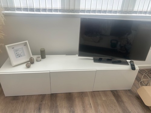 Ikea unit white - tv,