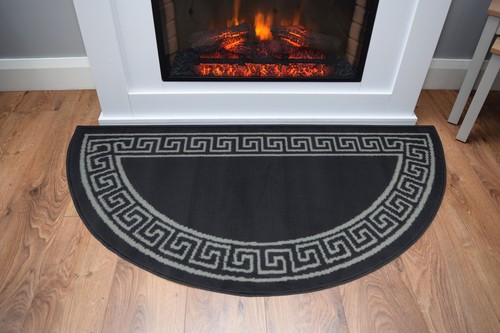 Half moon fireplace rug - moon,