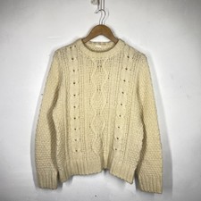 Vintage Aran Jumper Womens *L