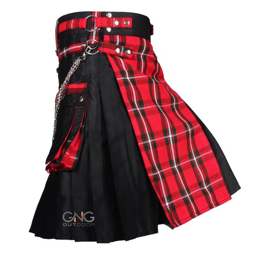 Men scottish gothic kilt - men,