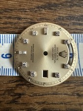Genuine Rolex Day-Date Watch Dial With Diamond Numerals Excellent Condition