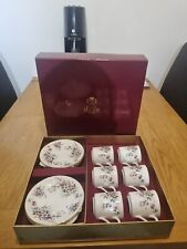 12 Pieces Vintage  Royal Grafton Small Fine Bone China Tea Set SUMMER MELODY