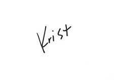 Krist Novoselic HAND SIGNED