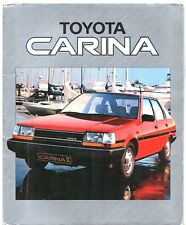 Toyota Carina 1984-85 UK Market Sales Brochure Portfolio GL Saloon Liftback