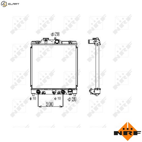 Radiator engine cooling 516356 - radiator,