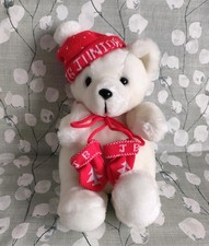 Allders Jingle Bear JB Junior Hand Puppet Mittens Bells Soft Toy Vintage 80s VGC