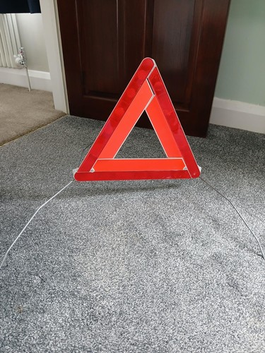 Halfords warning triangle - warning, for