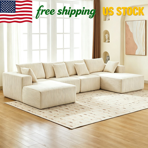 Shaped cloud couch - u, 137"