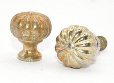 Two vintage brass door drawer