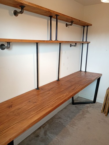 Solid wood home office - home,
