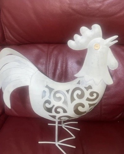 Rustic metal garden cockerel - rustic,
