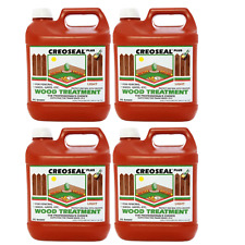 Creocote Oil Based Timber Treatment Light Brown Creosote Creoseal 4L Multi Pack