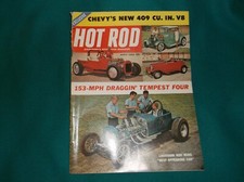 Vintage Hot Rod Magazine April 1961 Chevy 409 Engine