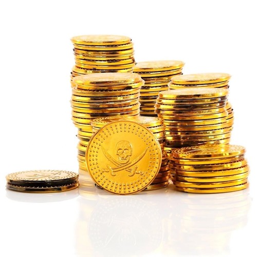 Plastic gold pirate - 72,