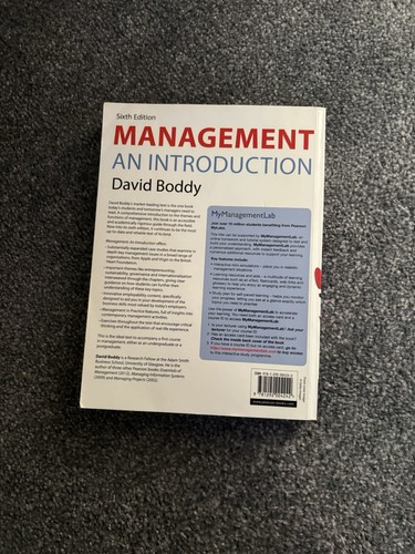 Management an introduction - :,