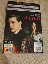 Allied [15] 4K UHD + Blu Ray + Slipcover - New Sealed - Free Post
