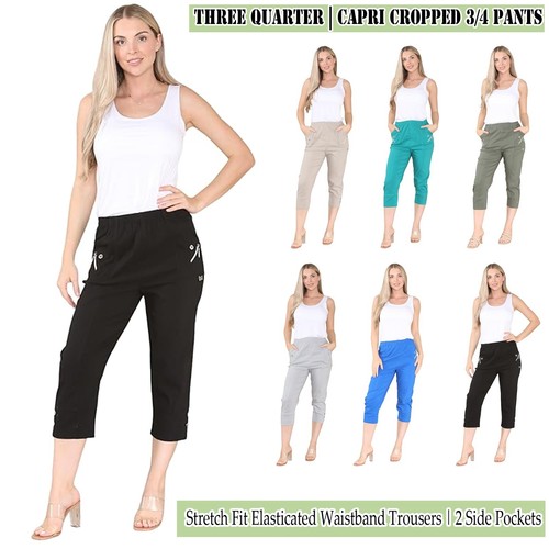 Womens capri trousers ladies - womens,