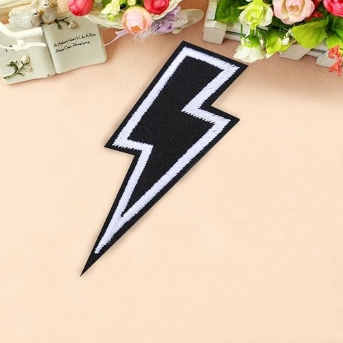 Black lightning bolt iron - black,
