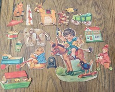 Victorian and Early 20th Century Scraps from an Antique Scrapbook x16 - Toys