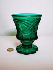 Vintage Emerald Green Glass