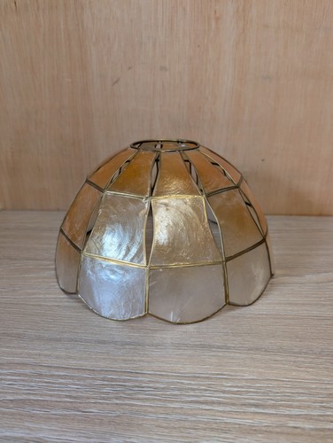 Vintage capiz shell lampshade - vintage,