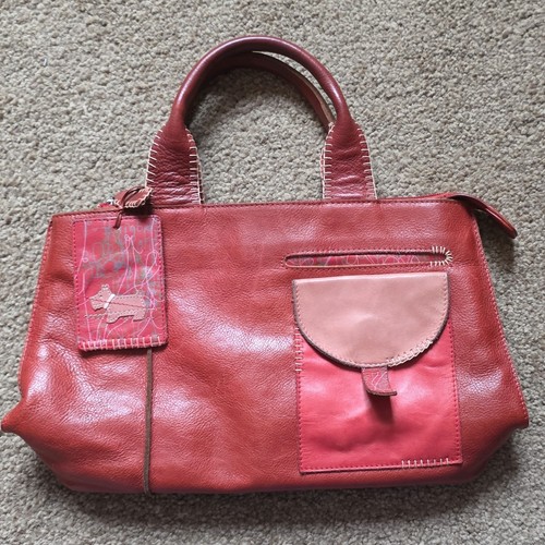 Radley red leather bag - radley,