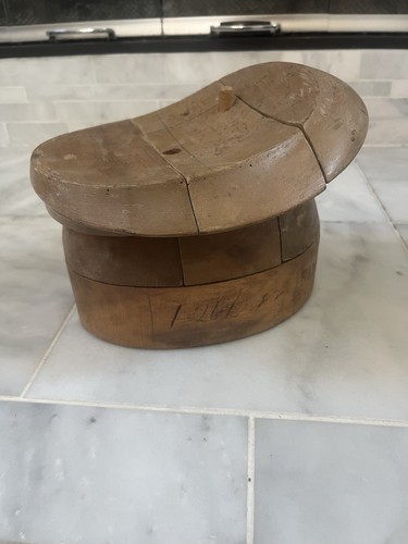 Vintage wood hat - hat, plunger