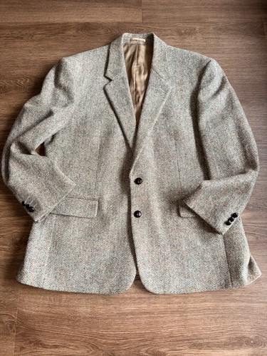 Vintage harris tweed brown - vintage,