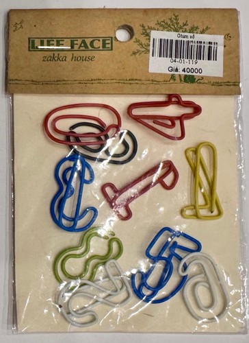 Novelty shaped paper clips - paper, set