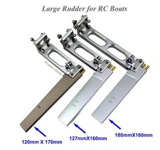Large CNC Alloy Rudder for RC