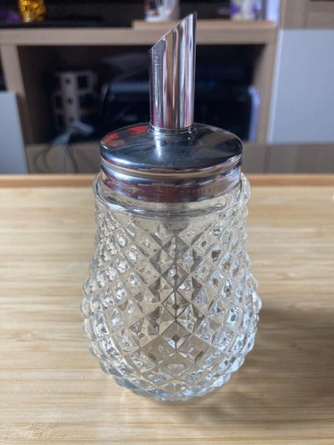 Clear glass sugar pourer - glass,